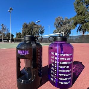 Savage Purple and Black Water Bottles in BULK